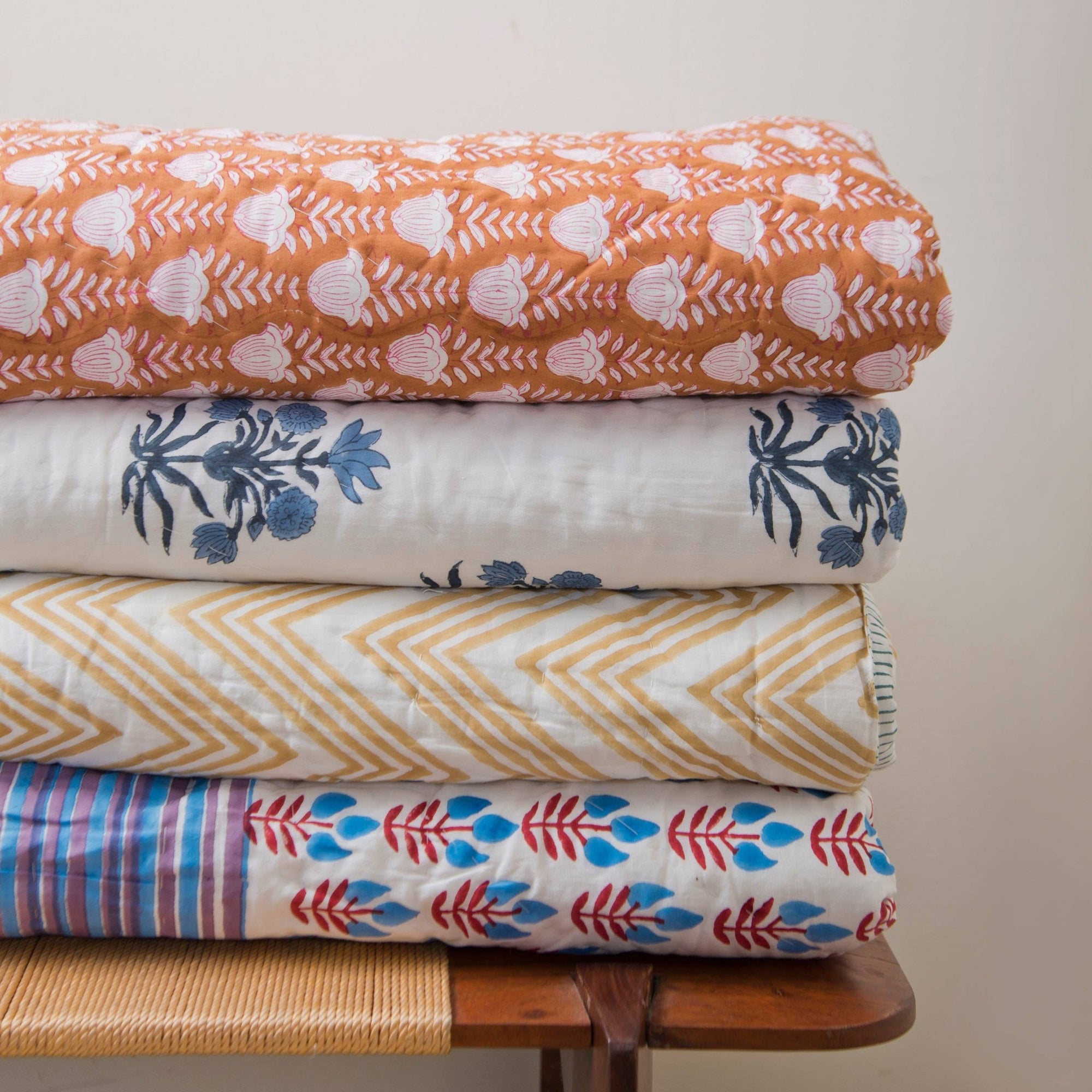 Tulip Cotton Handcrafted Throw - Box Turtle