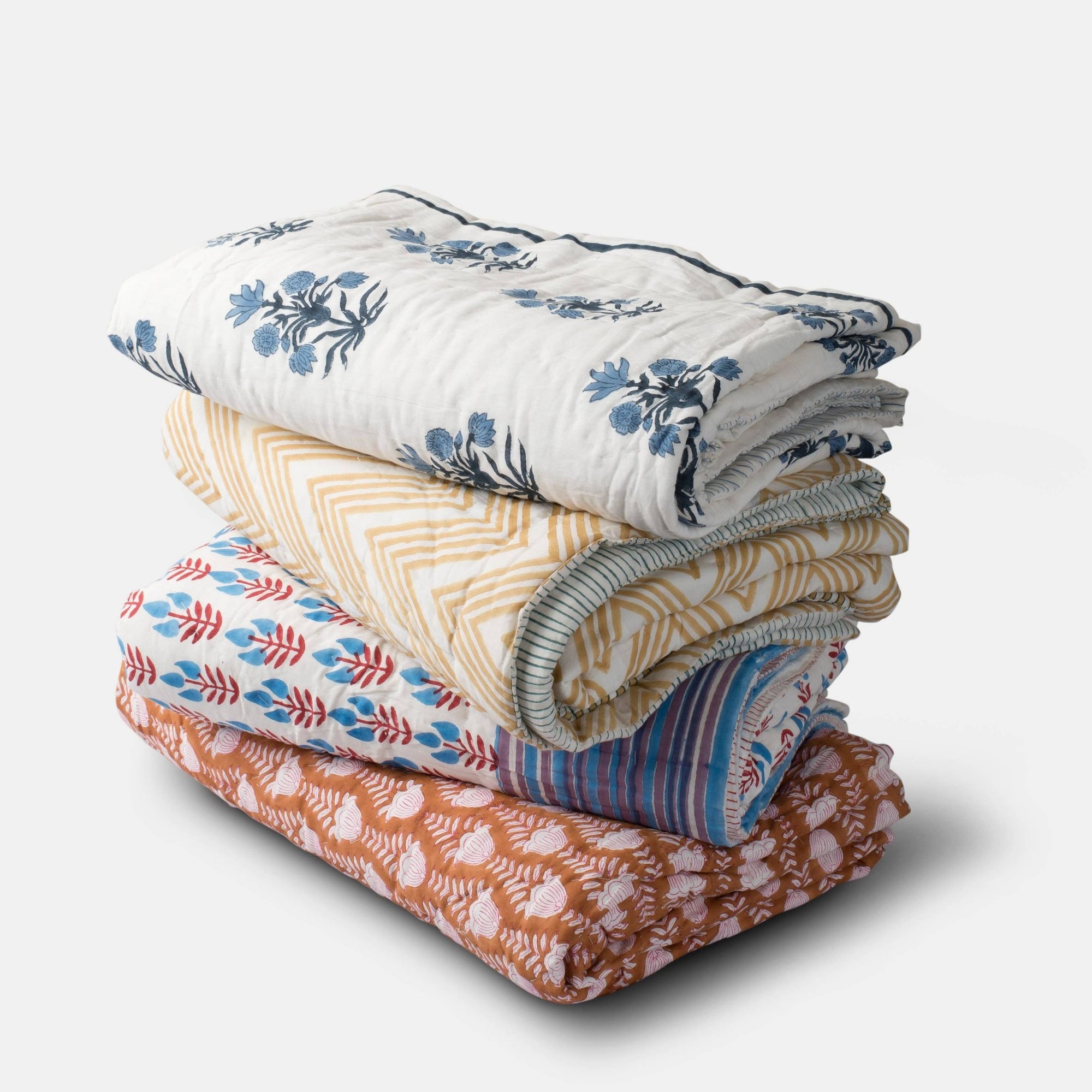 Tulip Cotton Handcrafted Throw - Box Turtle