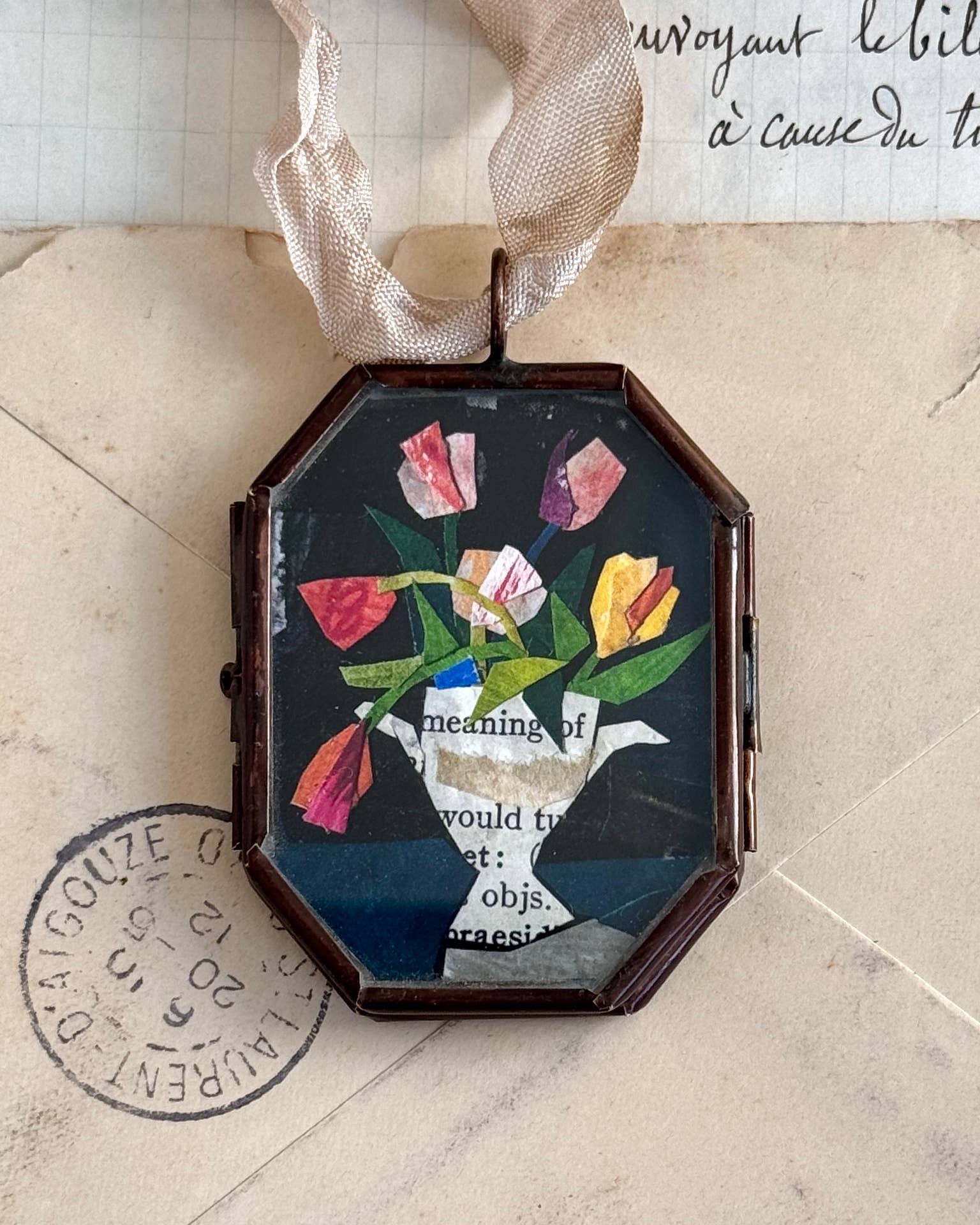 Tulips in Urn ~ Objet d’Art - Box Turtle