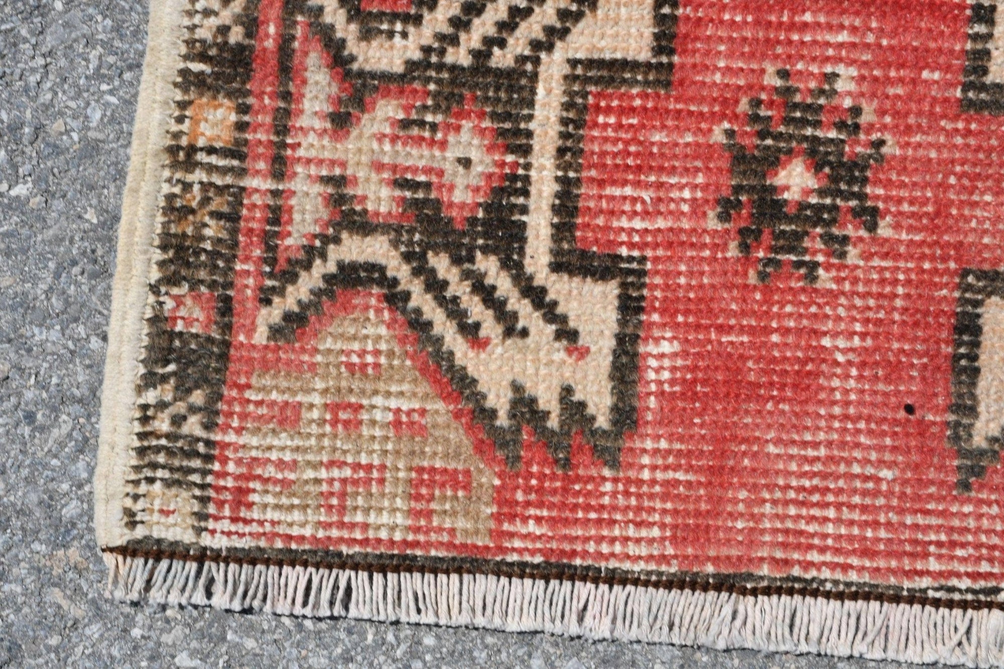 Turkish Red Solid Wool Rug - Box Turtle