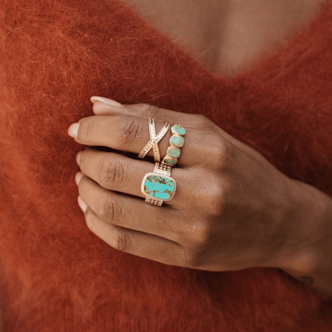 Turquesa Cushion Ring - Box Turtle