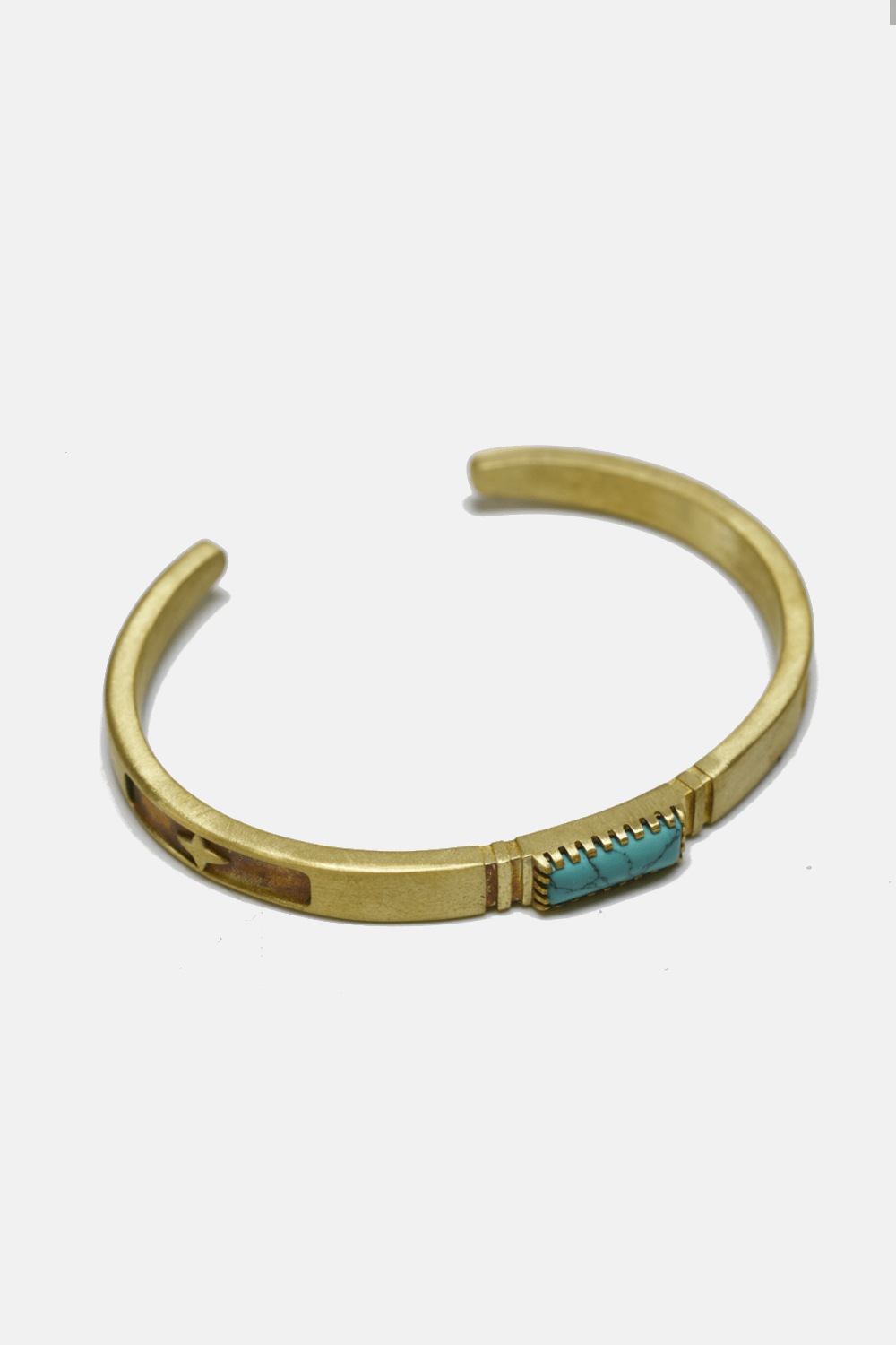 Turquoise Inlay Bracelet - Box Turtle