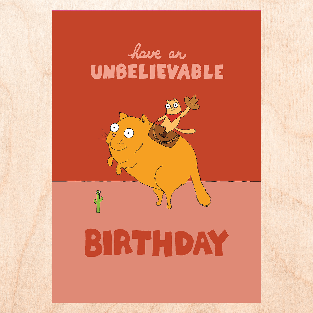 Unbelievable Birthday Card - Box Turtle