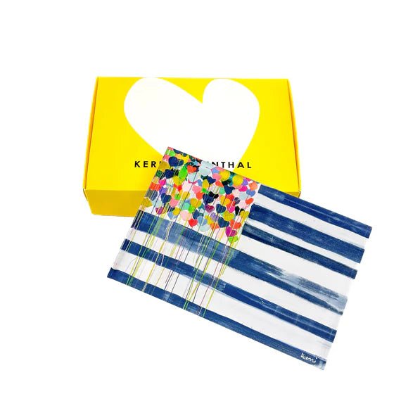 United States of Love Flag Block of Love - Box Turtle