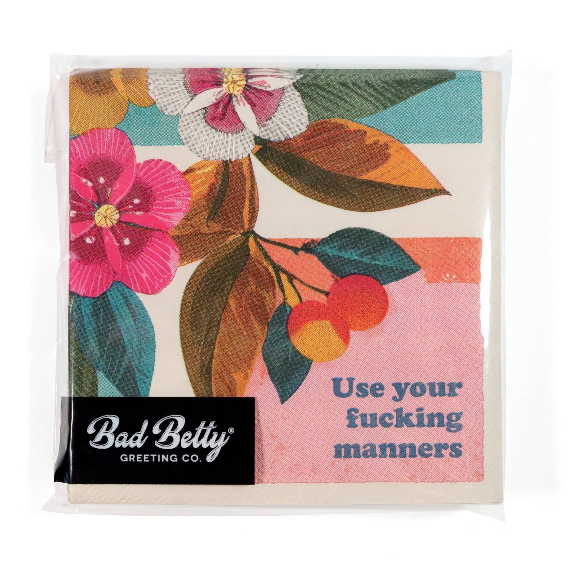 Use Your Fucking Manners Napkins - Box Turtle