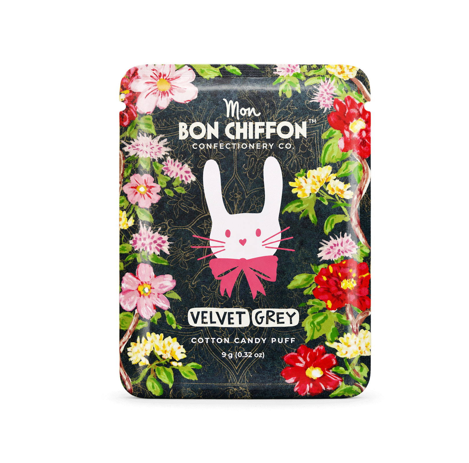 Velvet Grey Bergamot Marshmallow Cotton Candy Puff - Box Turtle