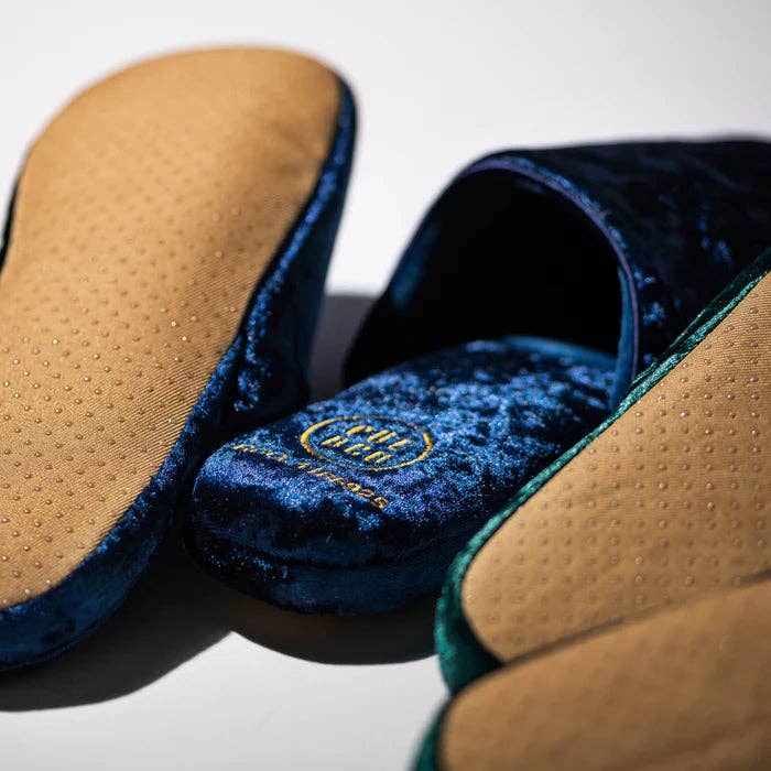 Velvet Slippers - Box Turtle