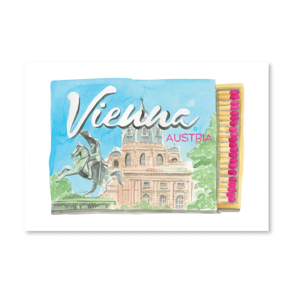 Vienna Matchbook Print - Box Turtle