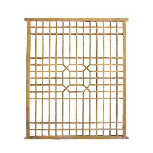 Vintage Lattice Window Screen - Box Turtle