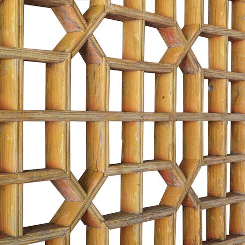 Vintage Lattice Window Screen - Box Turtle