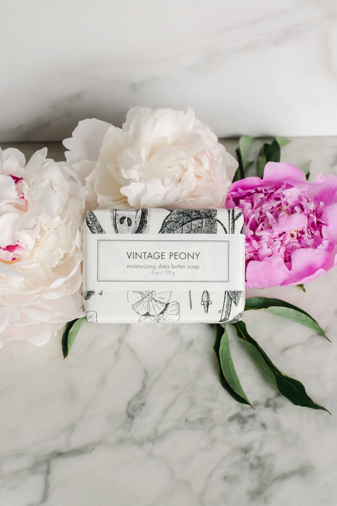 Vintage Peony Soap - Box Turtle