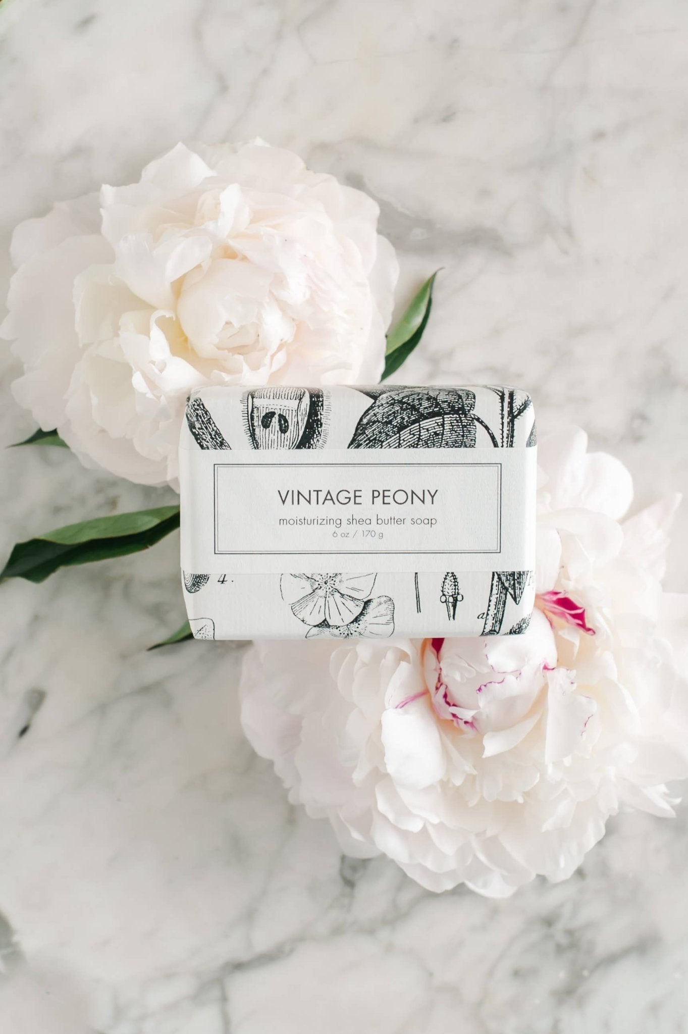 Vintage Peony Soap - Box Turtle