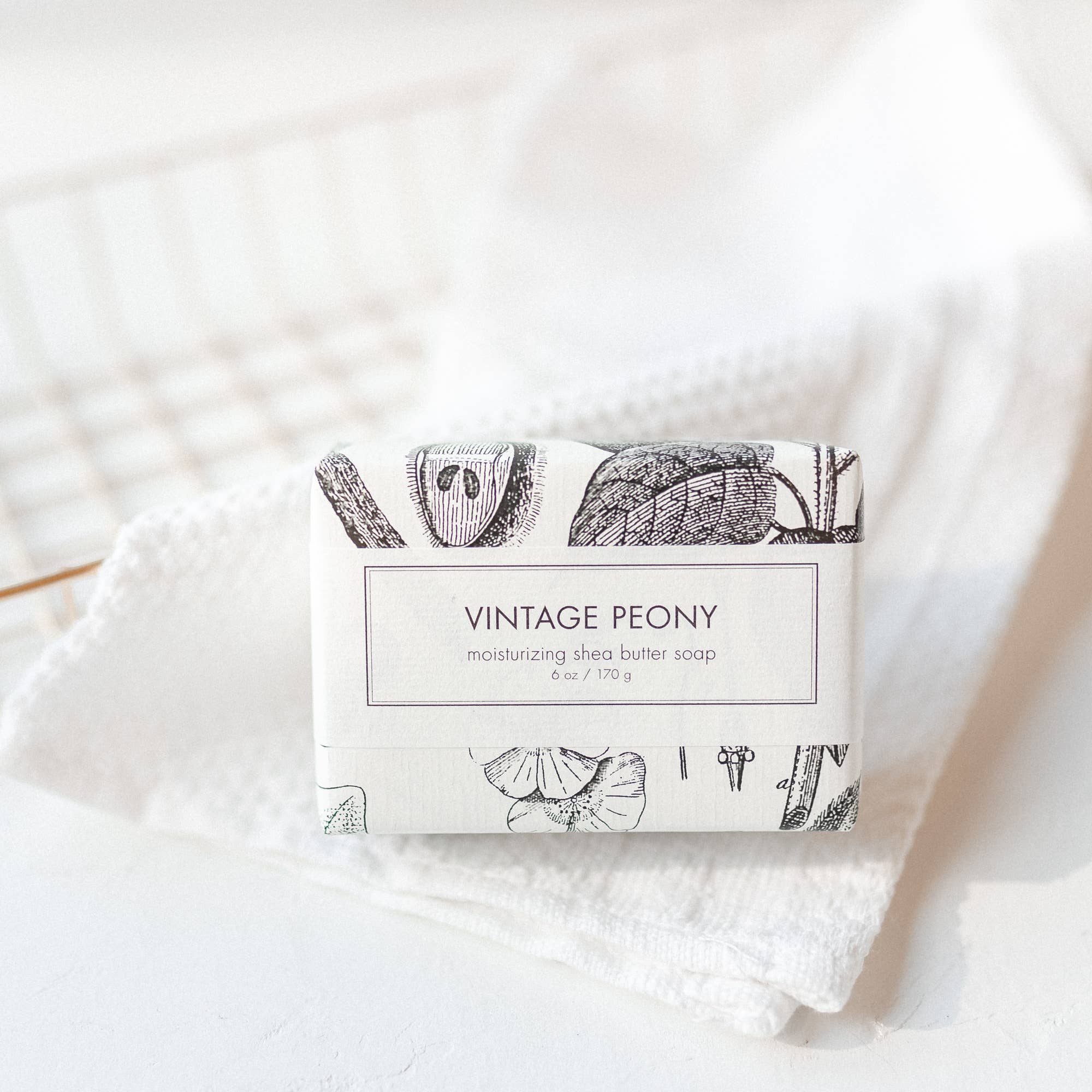 Vintage Peony Soap - Box Turtle