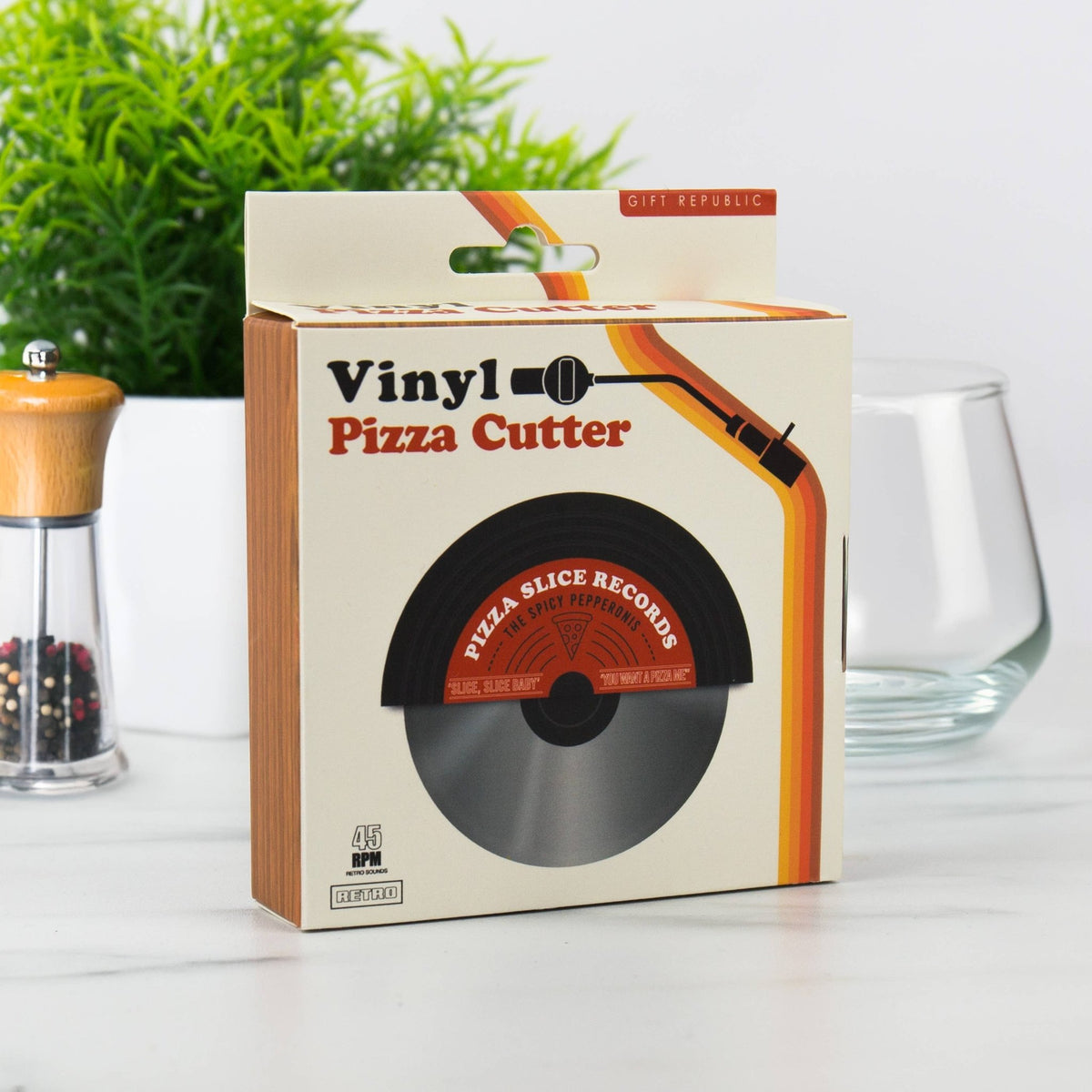 Vinyl Pizza Cutter - Box Turtle