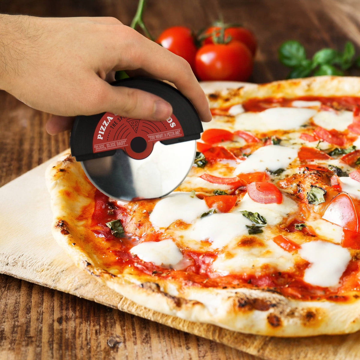 Vinyl Pizza Cutter - Box Turtle