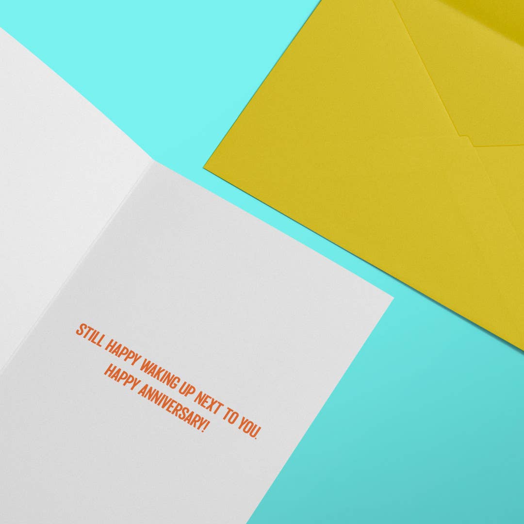 Wake Up With You Anniversary Card - Box Turtle