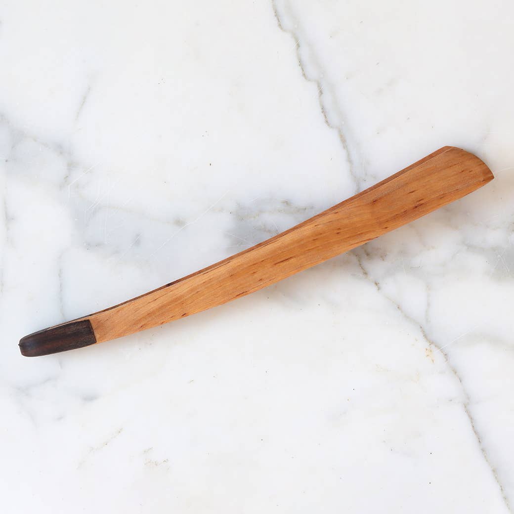 Walnut German Oversized Barbecue Serving Tongs - Box Turtle