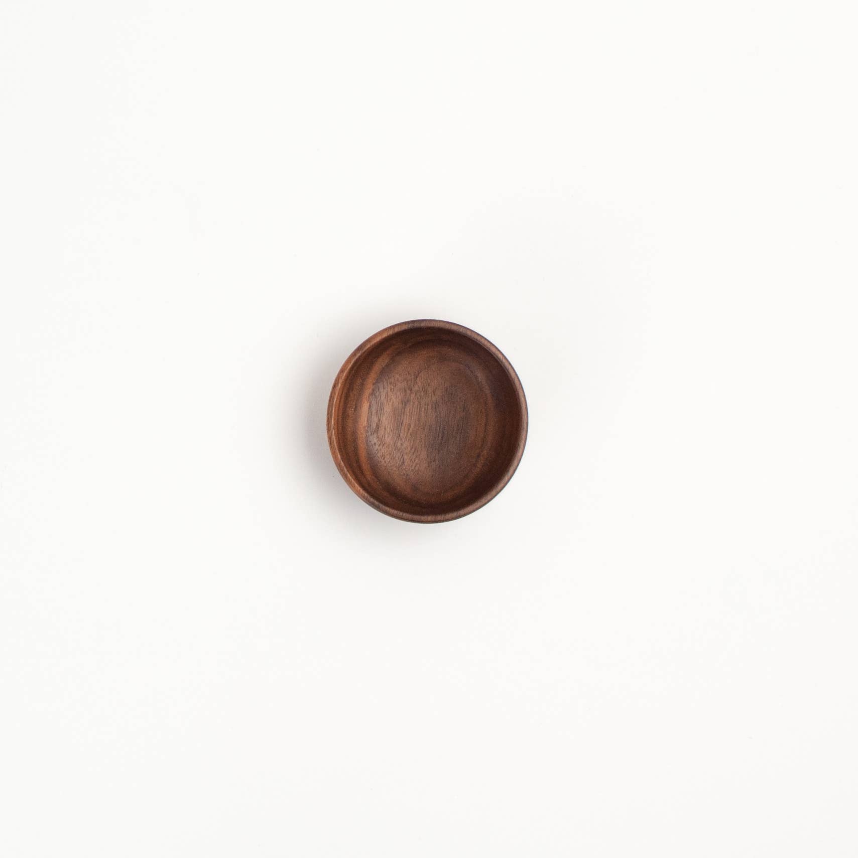 Walnut Wood Small Condiment Cup - Box Turtle