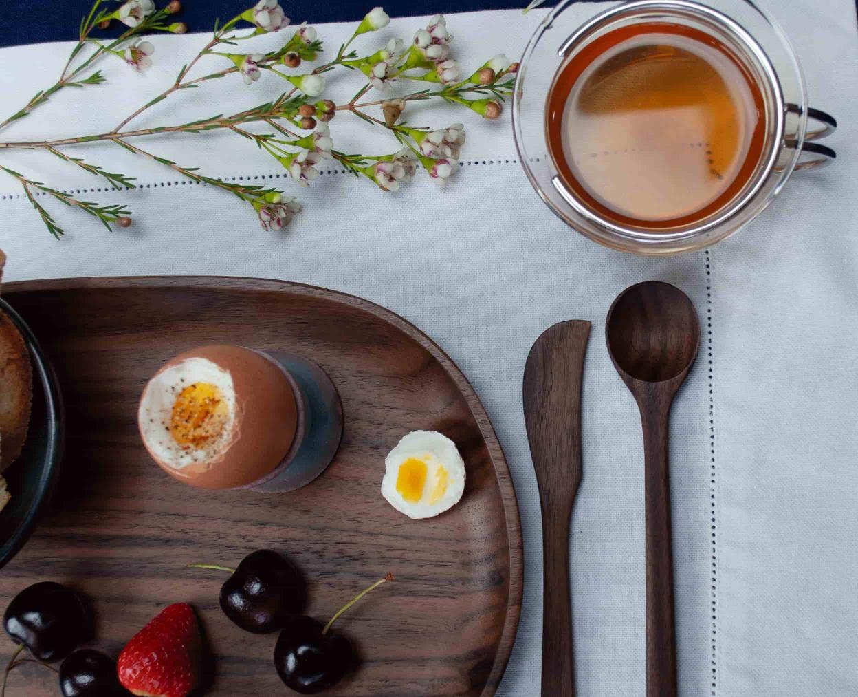 Walnut Wood Stirring Spoon - Box Turtle