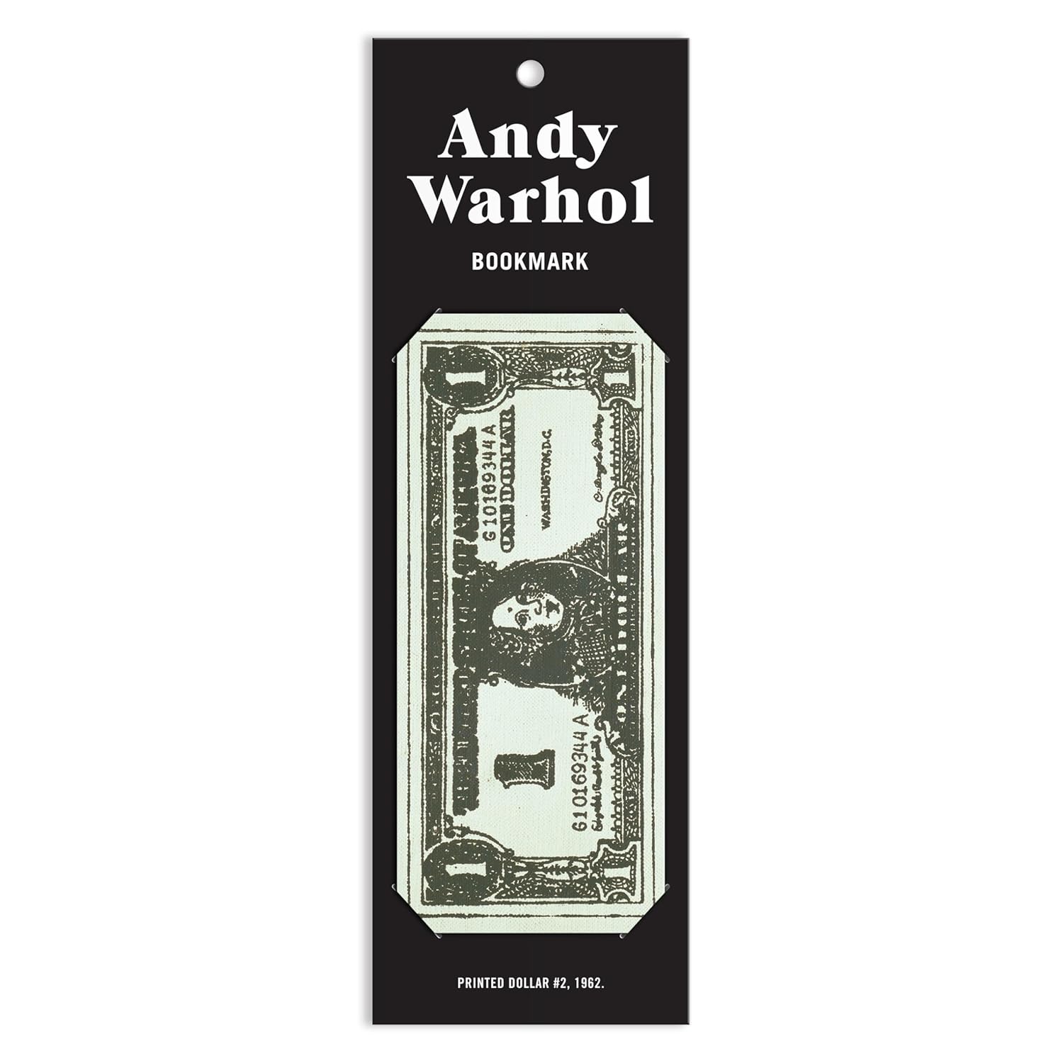 Warhol Dollar Bill Shaped Bookmark - Box Turtle