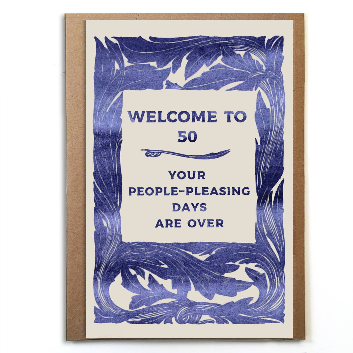 Welcome to 50 People-Pleasing Days Card - Box Turtle