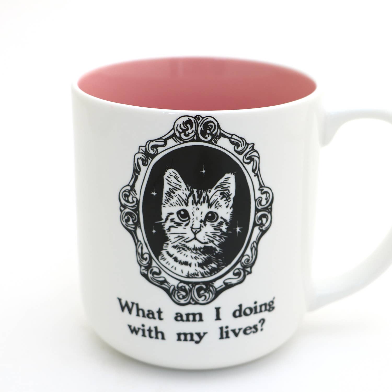 What Am I Doing With My Lives Cat Mug - Box Turtle