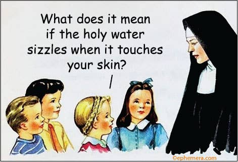 What does it mean if the holy water sizzles - Box Turtle