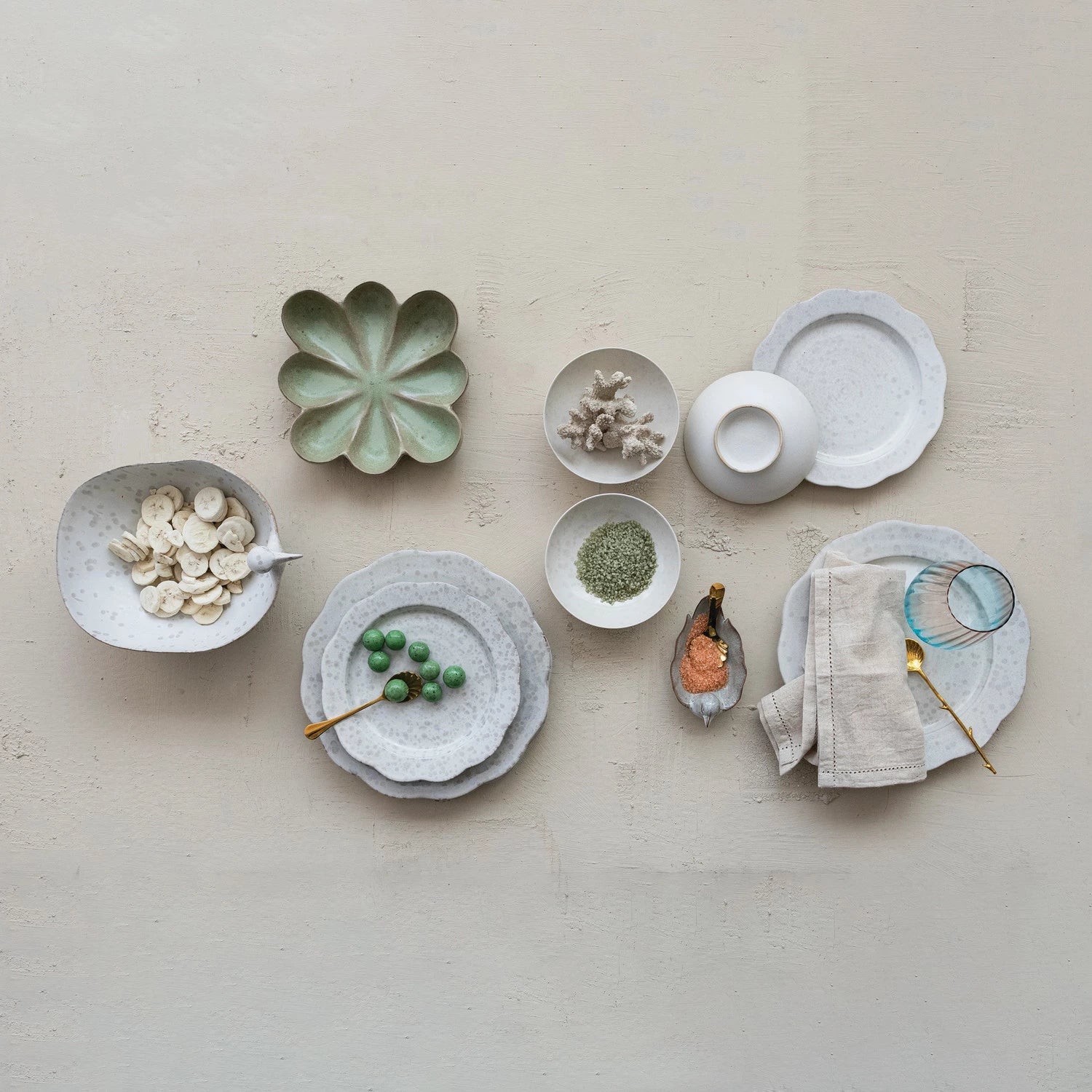 White Bird Shaped Dish - Box Turtle