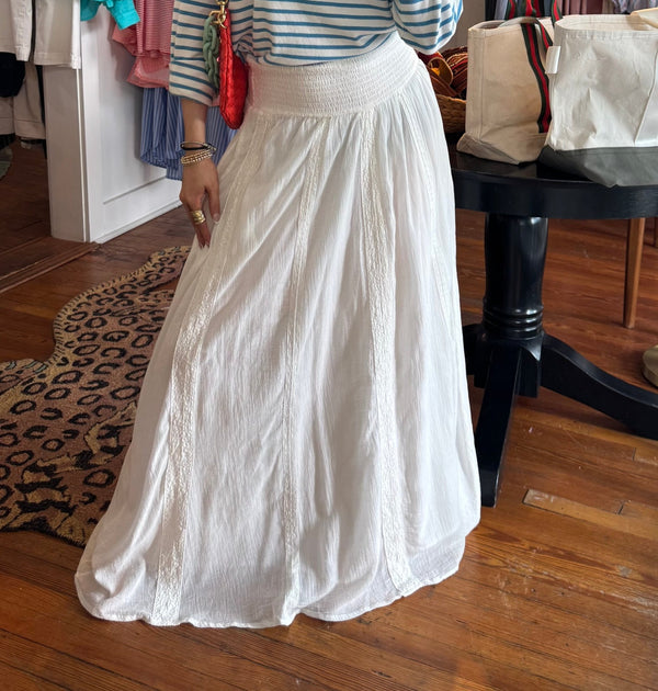 White Maxi Skirt - Box Turtle