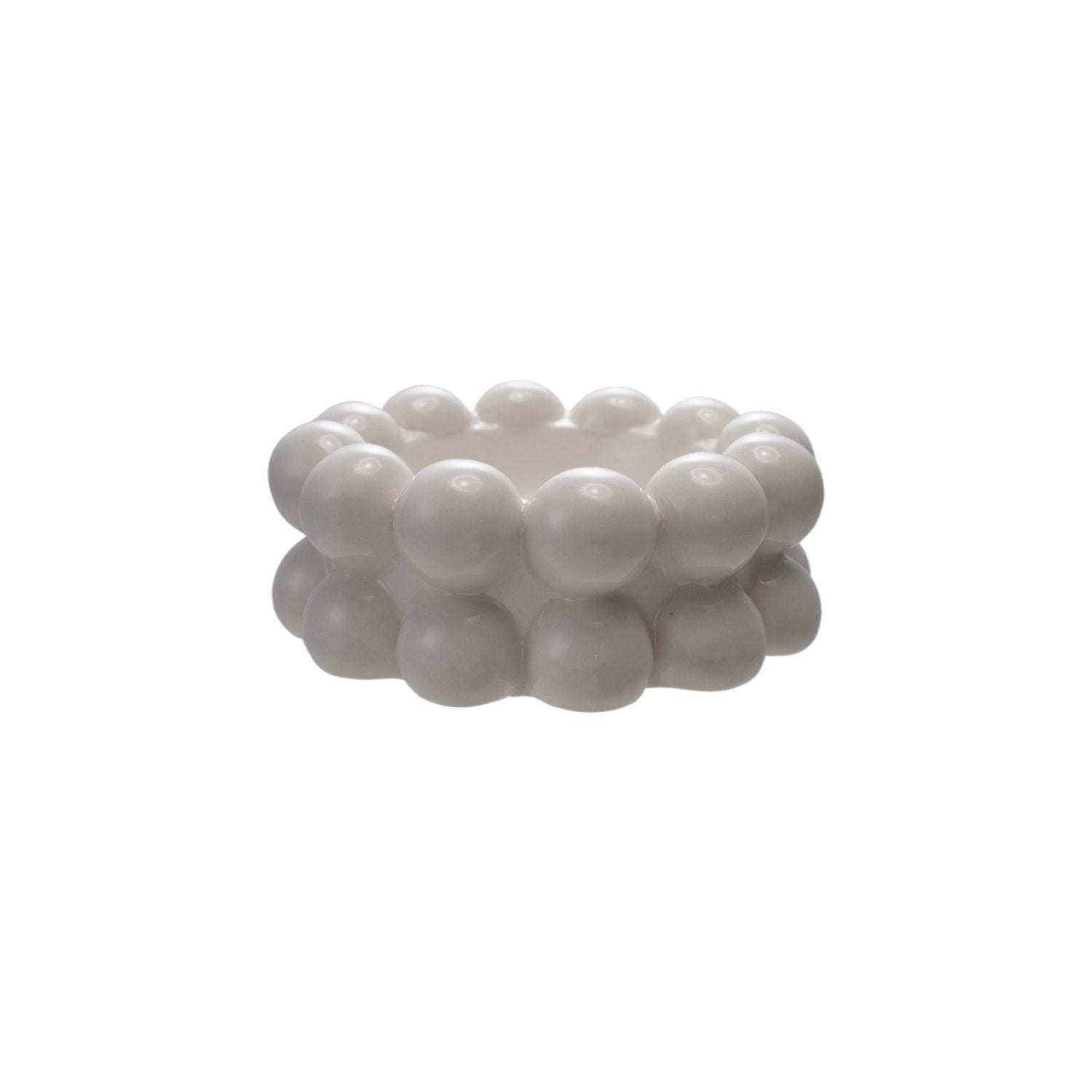 White Sphered Bowl - Box Turtle