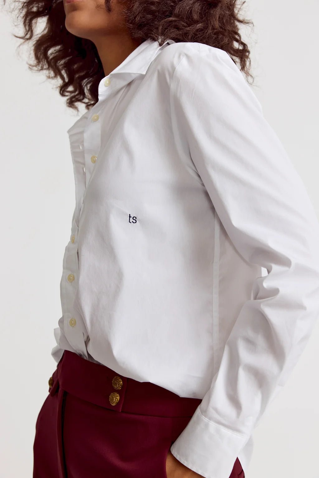 White The Boyfriend Shirt - Box Turtle