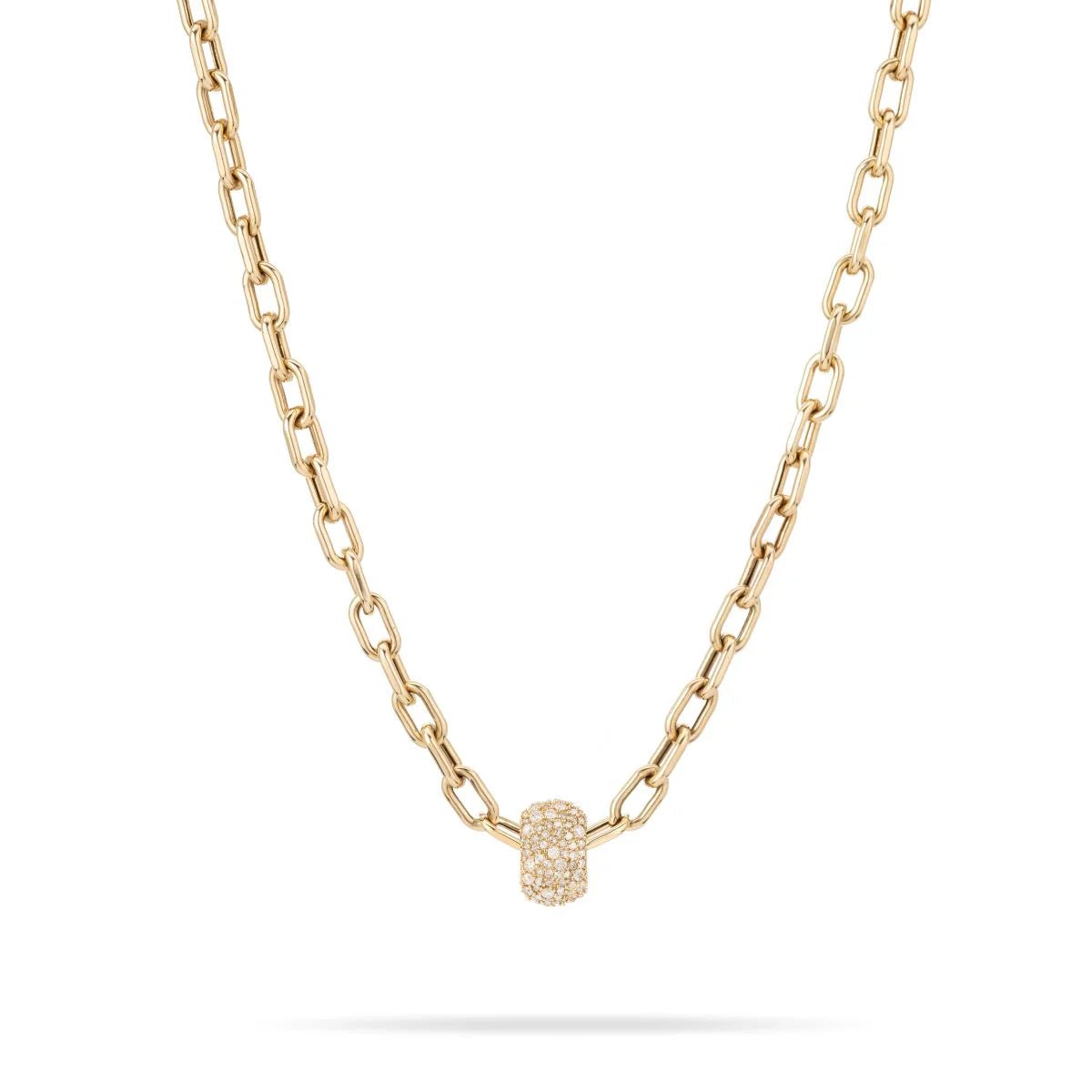 Wide Pavé Big Bead - Box Turtle