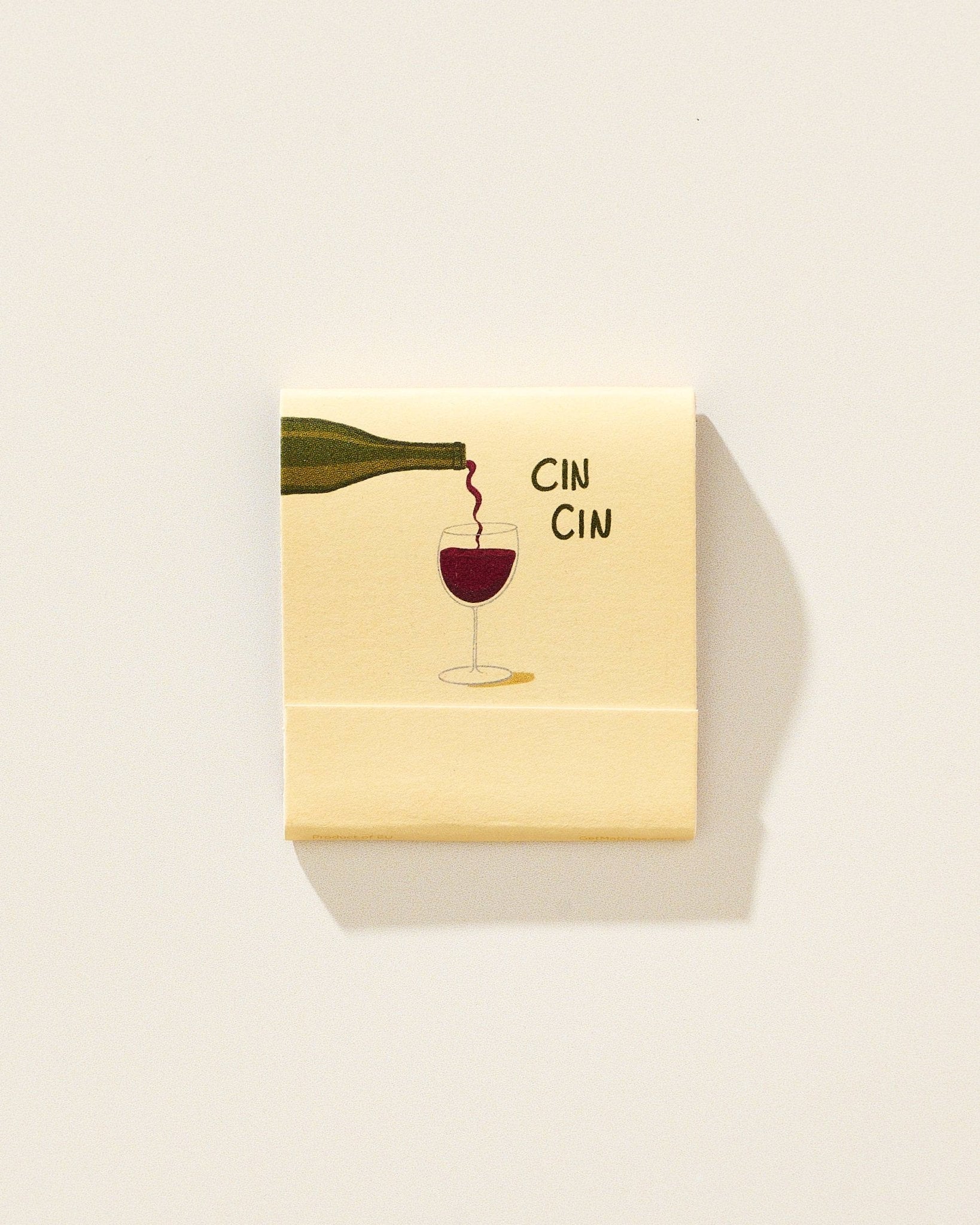 Wine Printed Stem Matchbook - Box Turtle