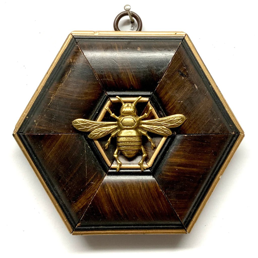 Wooden Frame with Italian Bee - Box Turtle