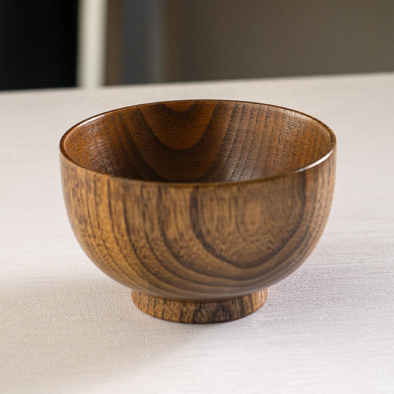Wooden Rice or Soup Bowl - Box Turtle