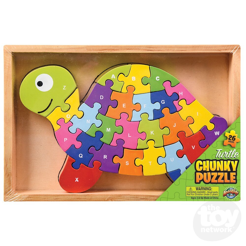 Wooden Turtle Puzzle - Box Turtle