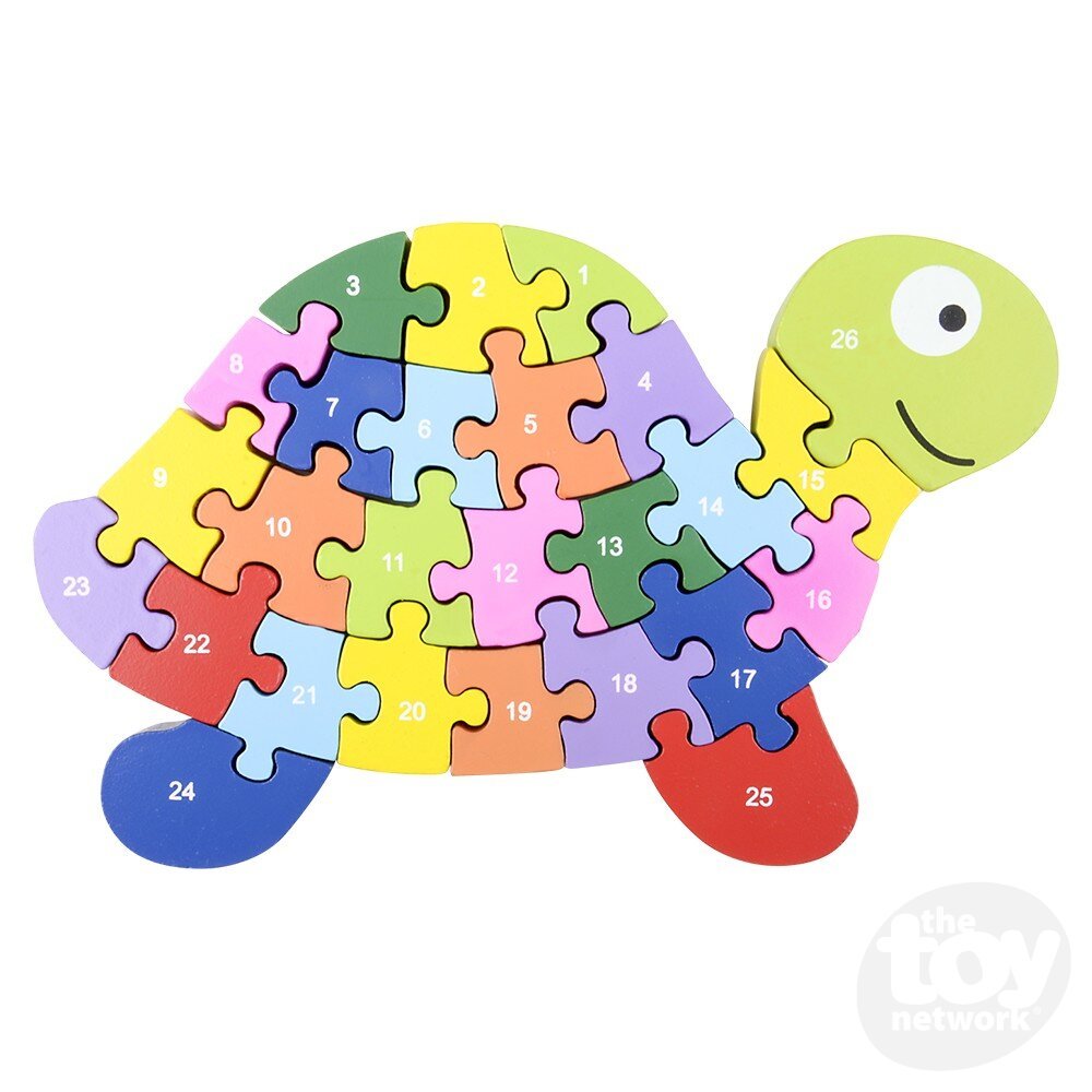 Wooden Turtle Puzzle - Box Turtle