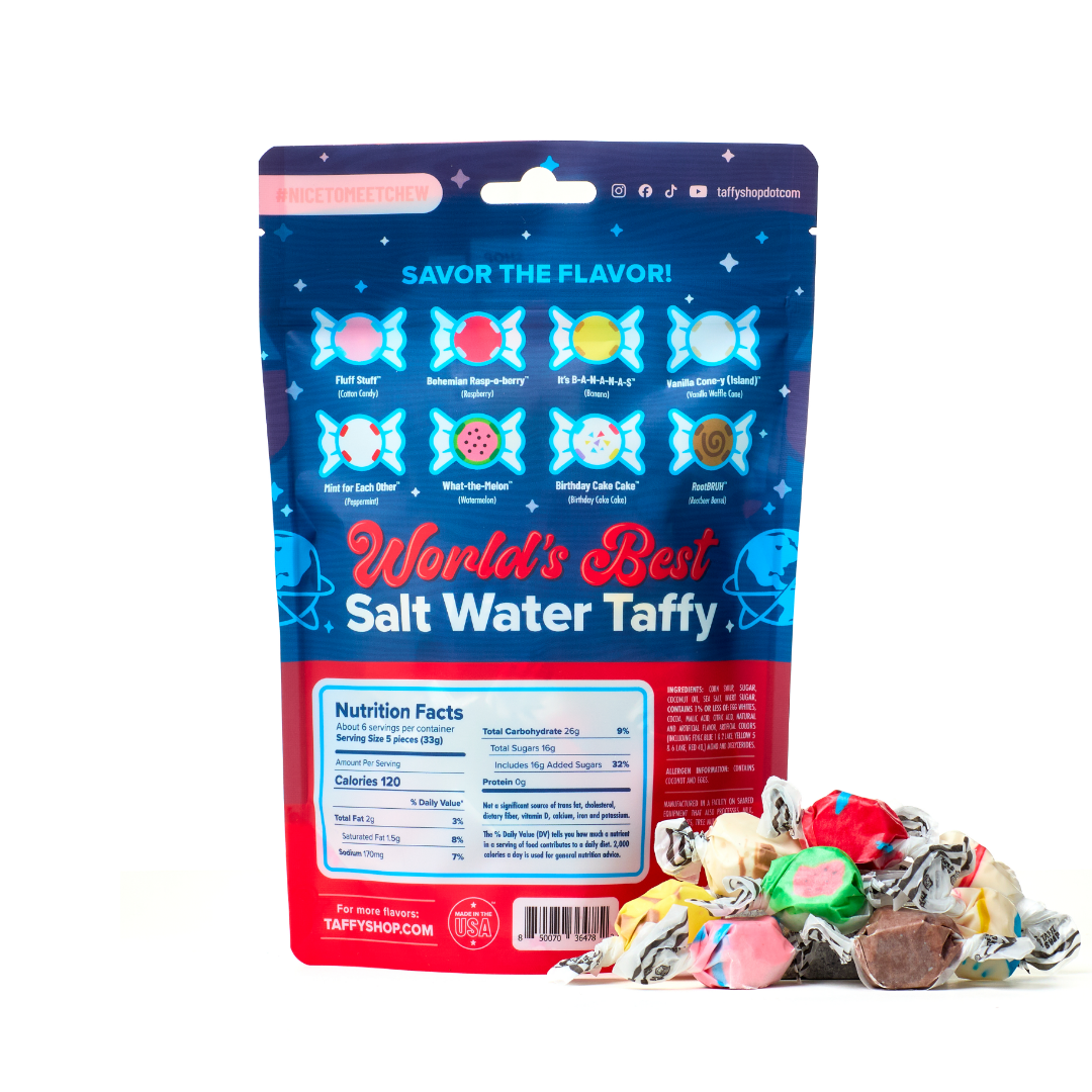 World's Best Saltwater Taffy Bag - Box Turtle