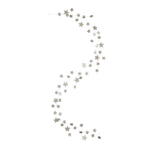 Silver Star & Glitter Garland