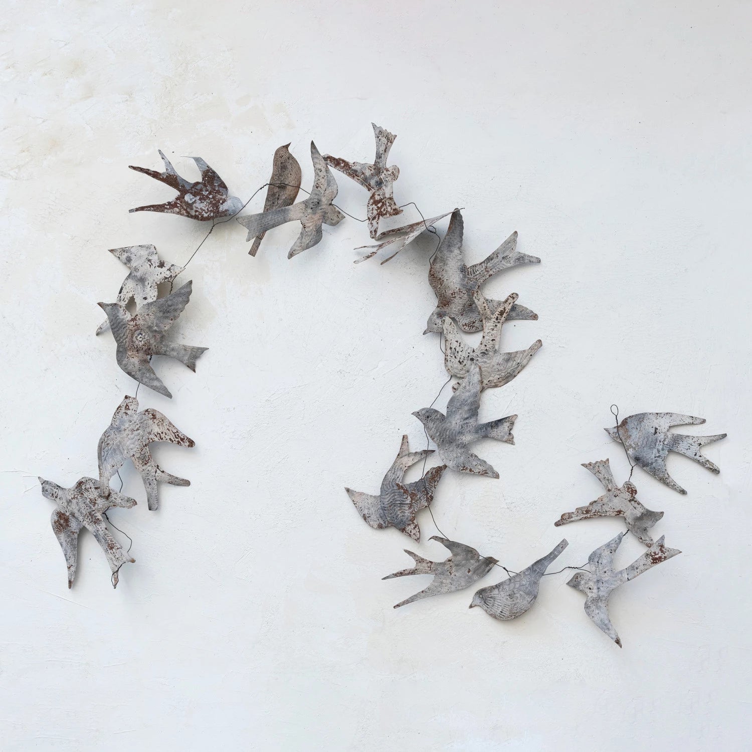 Metal Bird Wired Garland