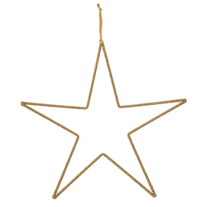 Gold Bead Star Hanger