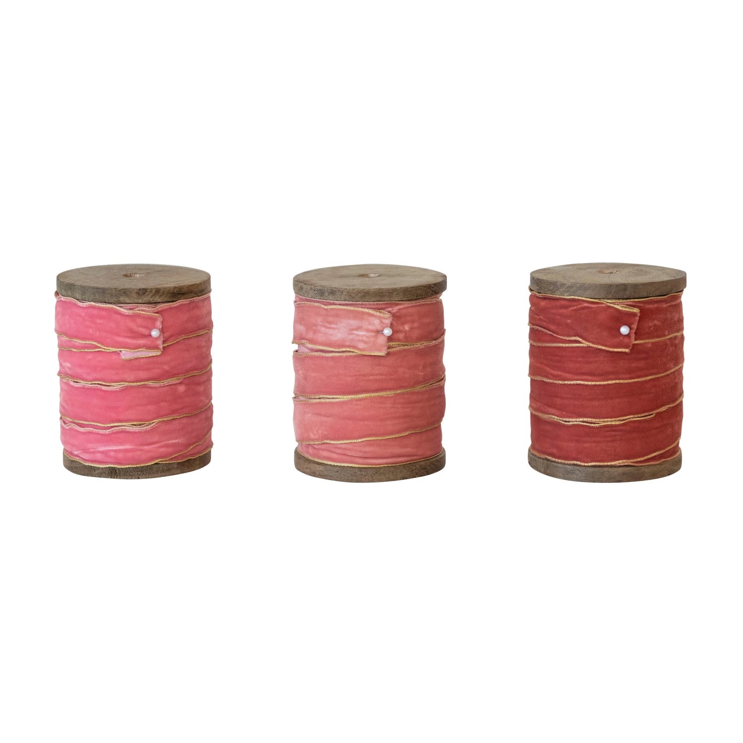 Velvet Ribbon with Metallic Edges