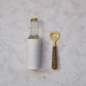 Beaded Brass Bottle Opener