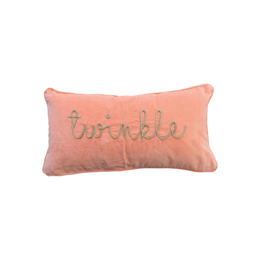 Peach Twinkle Lumbar Pillow