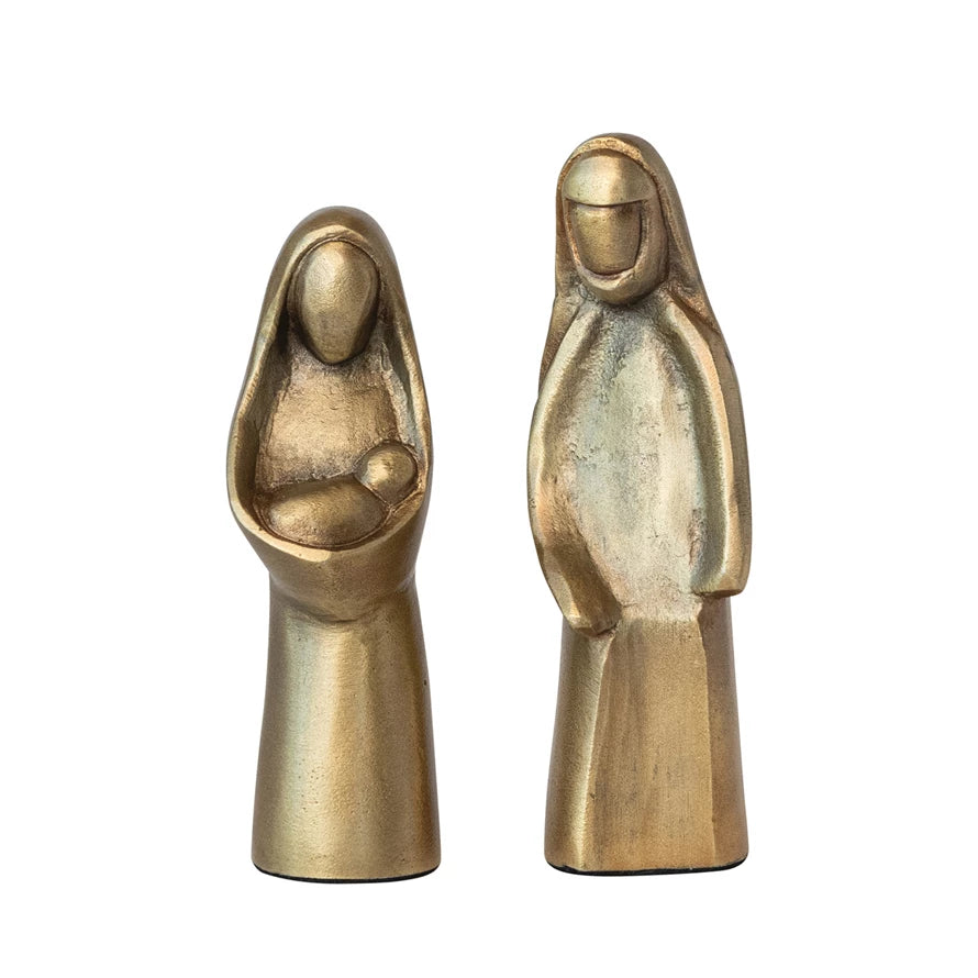 Cast Aluminum Holy Family