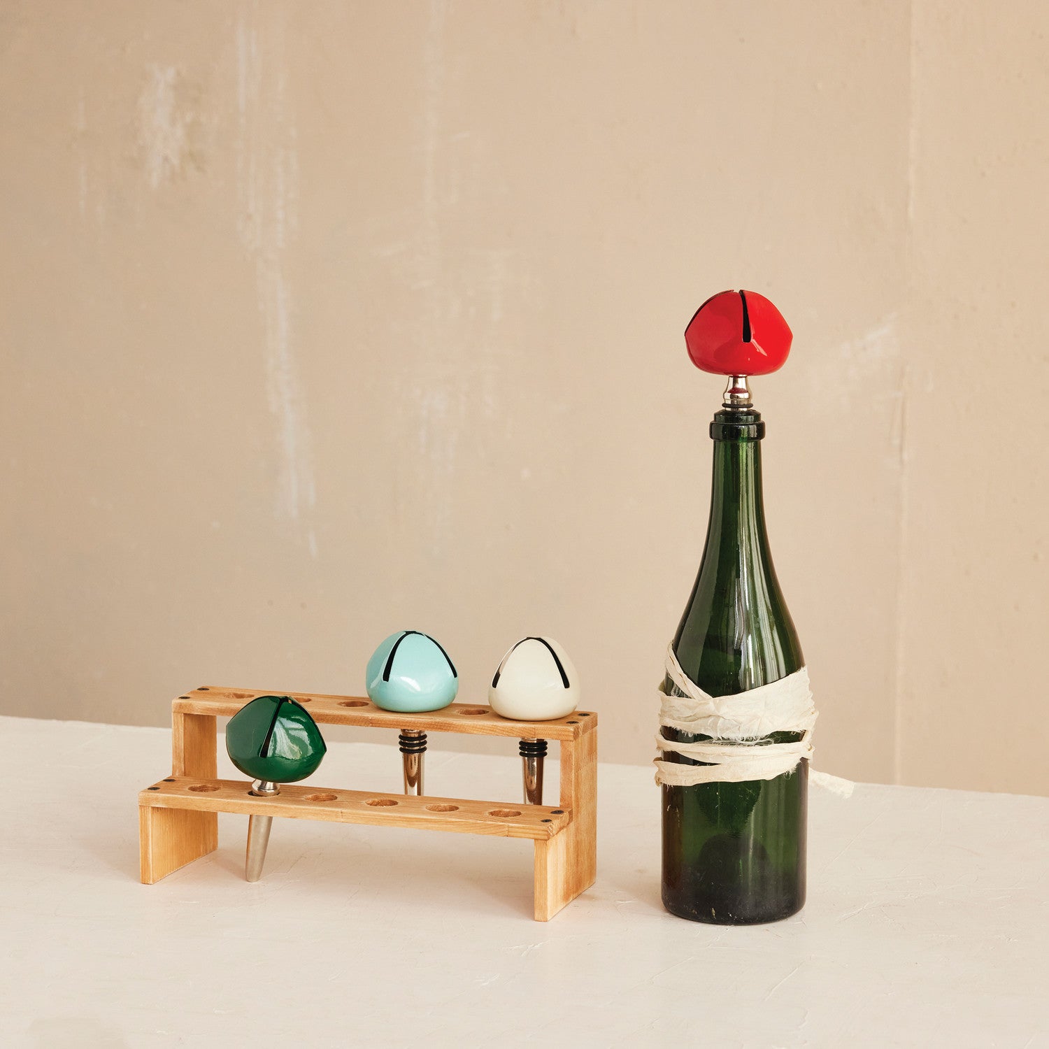 Wood Bottle Stopper Display
