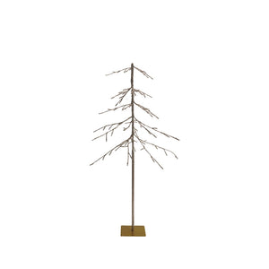 Silver & Frosted Pre-Lit Tree with Plug