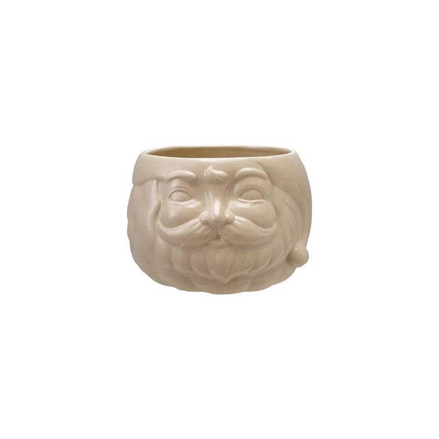 White Santa Head Bottle Cooler