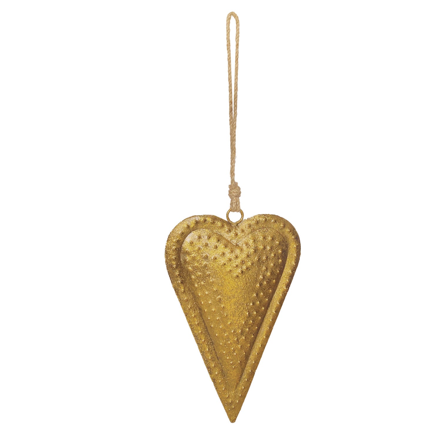 Embossed Metal Heart Shaped Bell