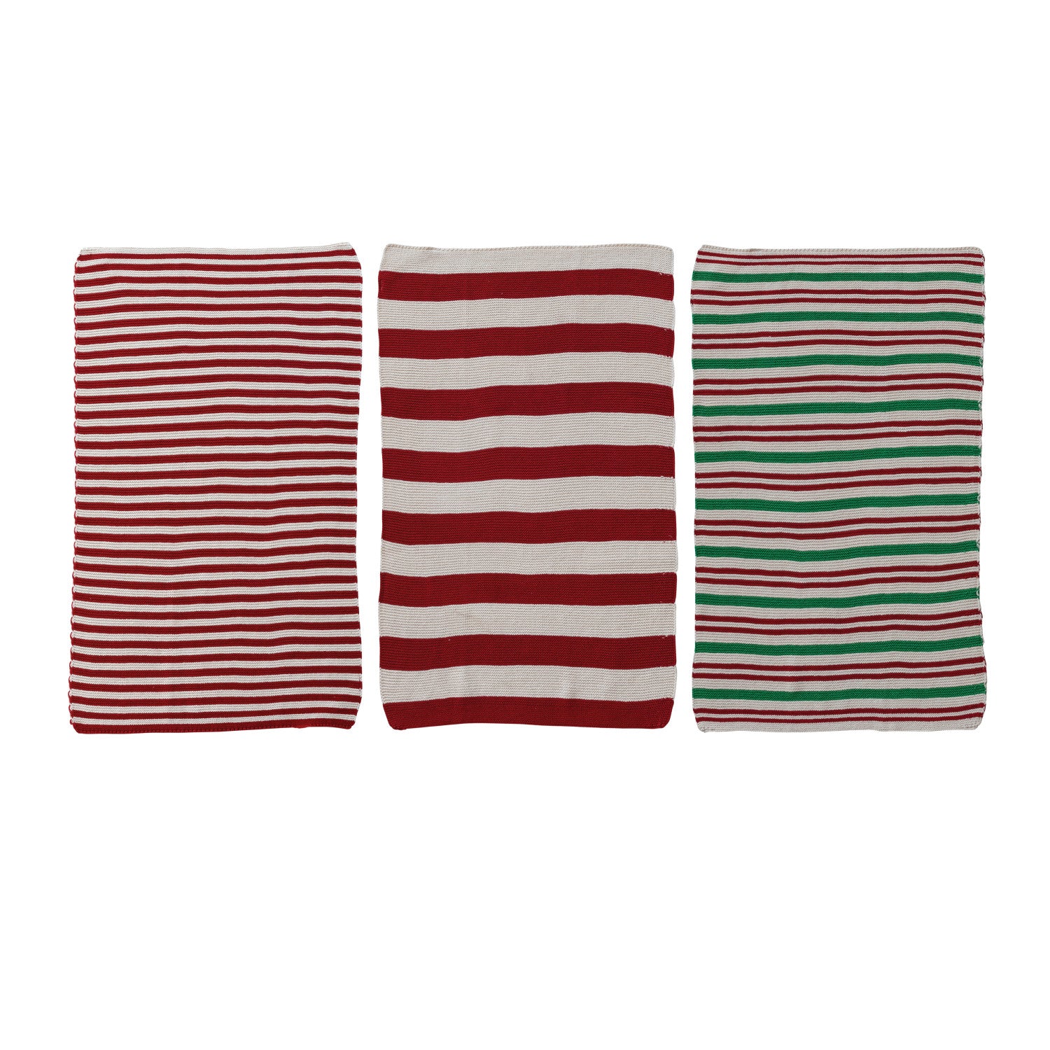 Cotton Knit Striped Tea Towel
